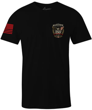 Allegiance Legacy Tee America 250th anniversary eagle crest design