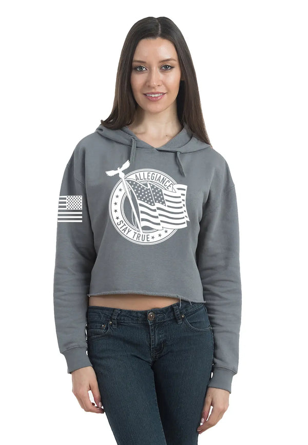 Pledge Cropped Hoodie ALLEGIANCE CLOTHING