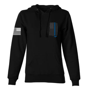 Back the Blue B.H. Women's Hoodie ALLEGIANCE CLOTHING