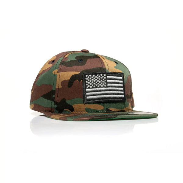 USA Black Flag Patch Snapback - Allegiance Clothing