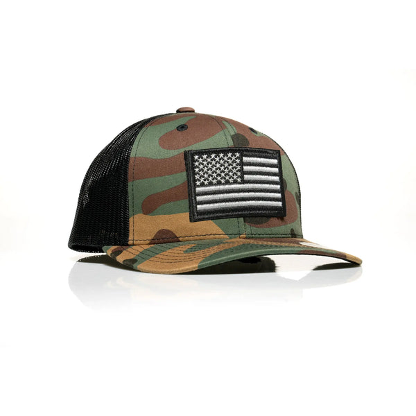 USA Black Flag Patch Trucker - Allegiance Clothing