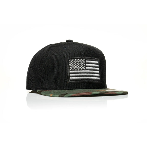 USA Black Flag Patch Snapback - Allegiance Clothing