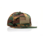 USA Tan Flag Patch Snapback - Allegiance Clothing